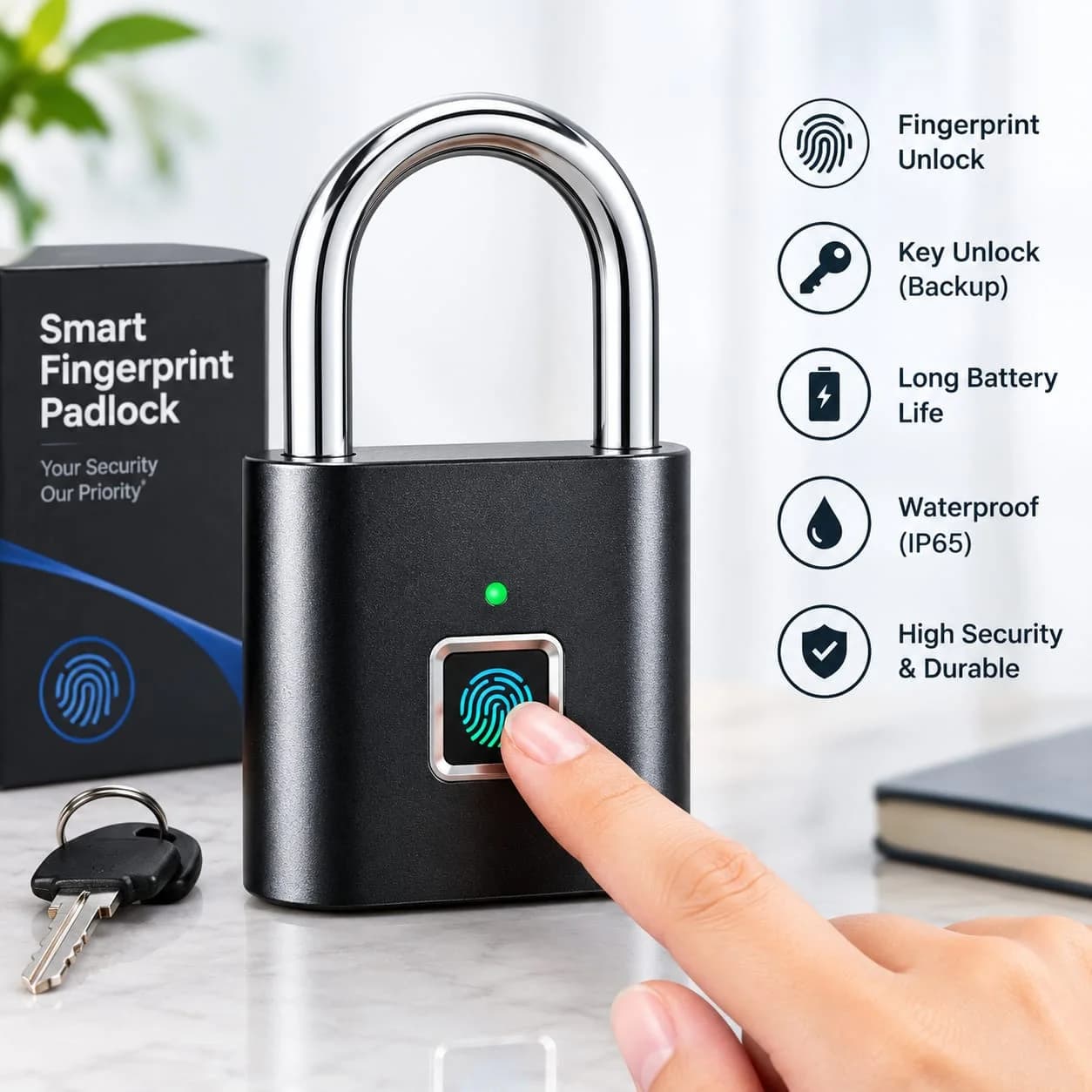 Fingerprint Smart Padlock